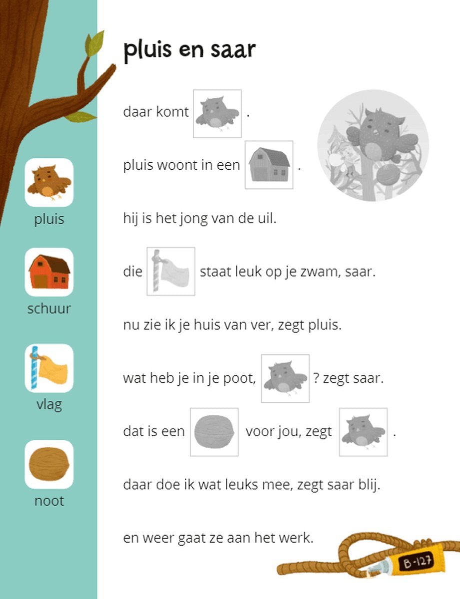 Deltas Centrale uitgeverij - Ik leer lezen Stickerboek - Saar en de boot - Deltas - Playlaan