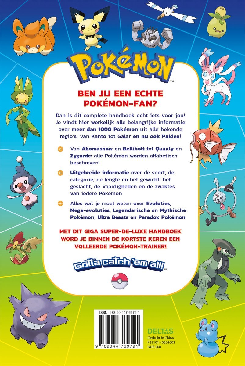 Deltas Centrale uitgeverij - Pokémon - Het giga super de luxe handboek - Deltas - Playlaan