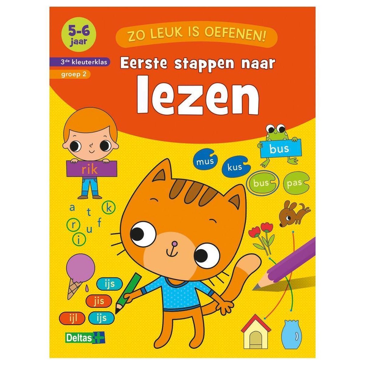 Deltas Centrale uitgeverij - Zo leuk is oefenen! Eerste stappen naar lezen (5 - 6 j.) - Deltas - Playlaan