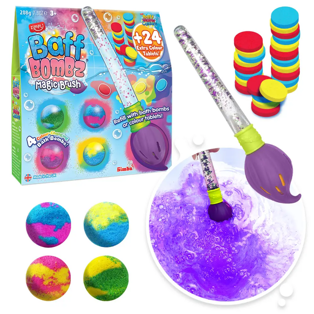 Zimpli Kids - Toverkwast met bruisballen en kleurtabletten set