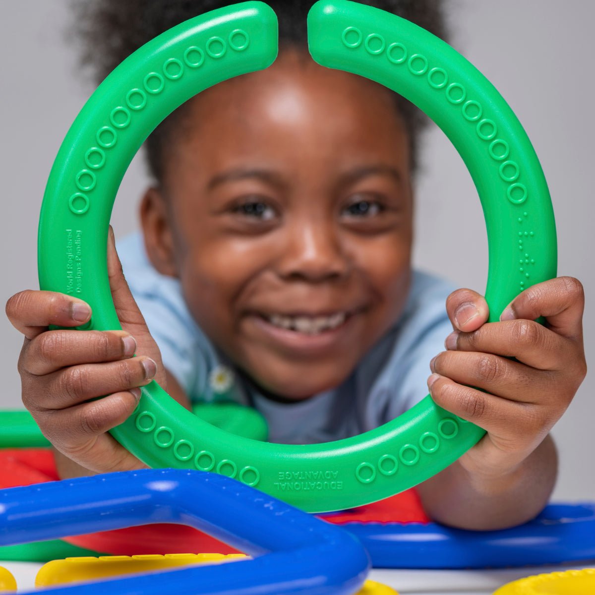 Educational Advantage - Educational Advantage - Grote koppelvormen met braille – educatieve set - Playlaan