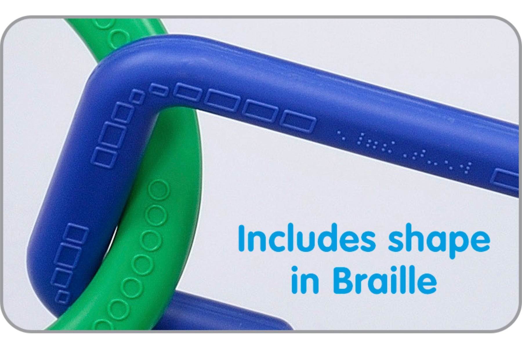 Educational Advantage - Educational Advantage - Grote koppelvormen met braille – educatieve set - Playlaan