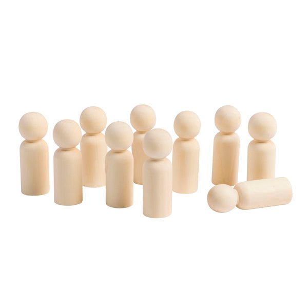 Eduplay - Eduplay - Houten Poppetes peg dolls 10st - M - Playlaan