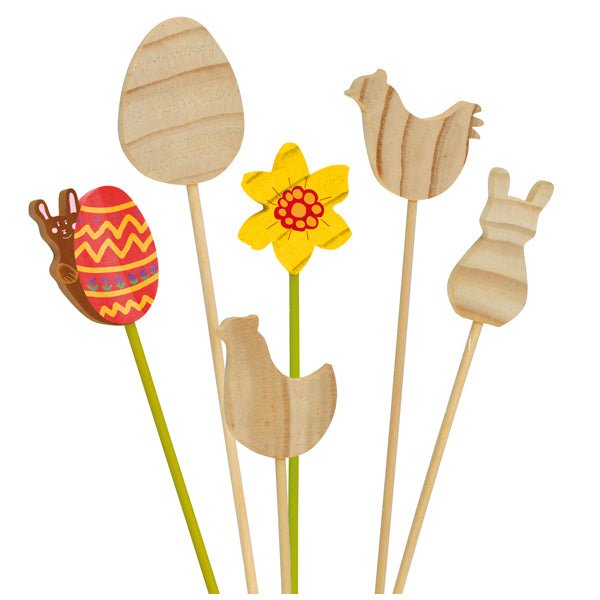 Eduplay - Eduplay - Paas knutselset - Bloemstokjes (12 stuks) - Playlaan