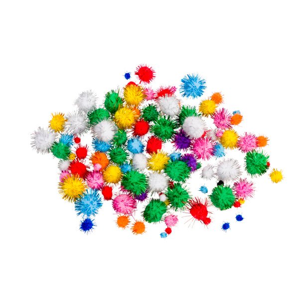 Eduplay - Pom Poms Glitter set of 100 - Playlaan