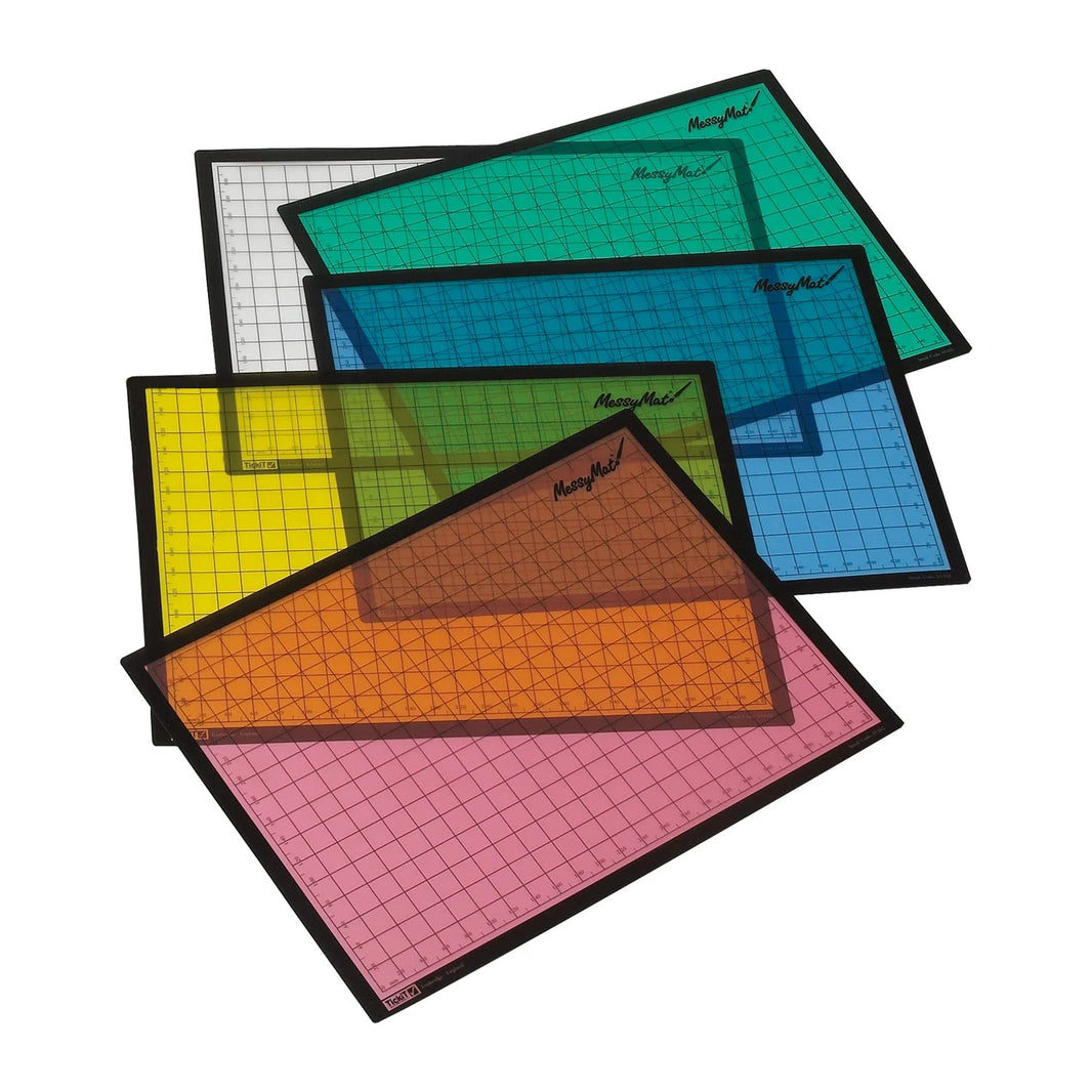Edx Education - Edx Education - Knoeimatten voor knutselen en spelen 5st - Messy Mat (50x36cm) - Playlaan