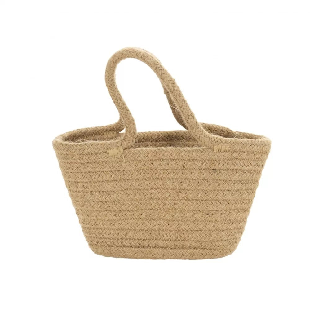 Egmont Toys - Egmont Toys - Gevlochten Touwmandje (18x10,5x11cm) - Playlaan