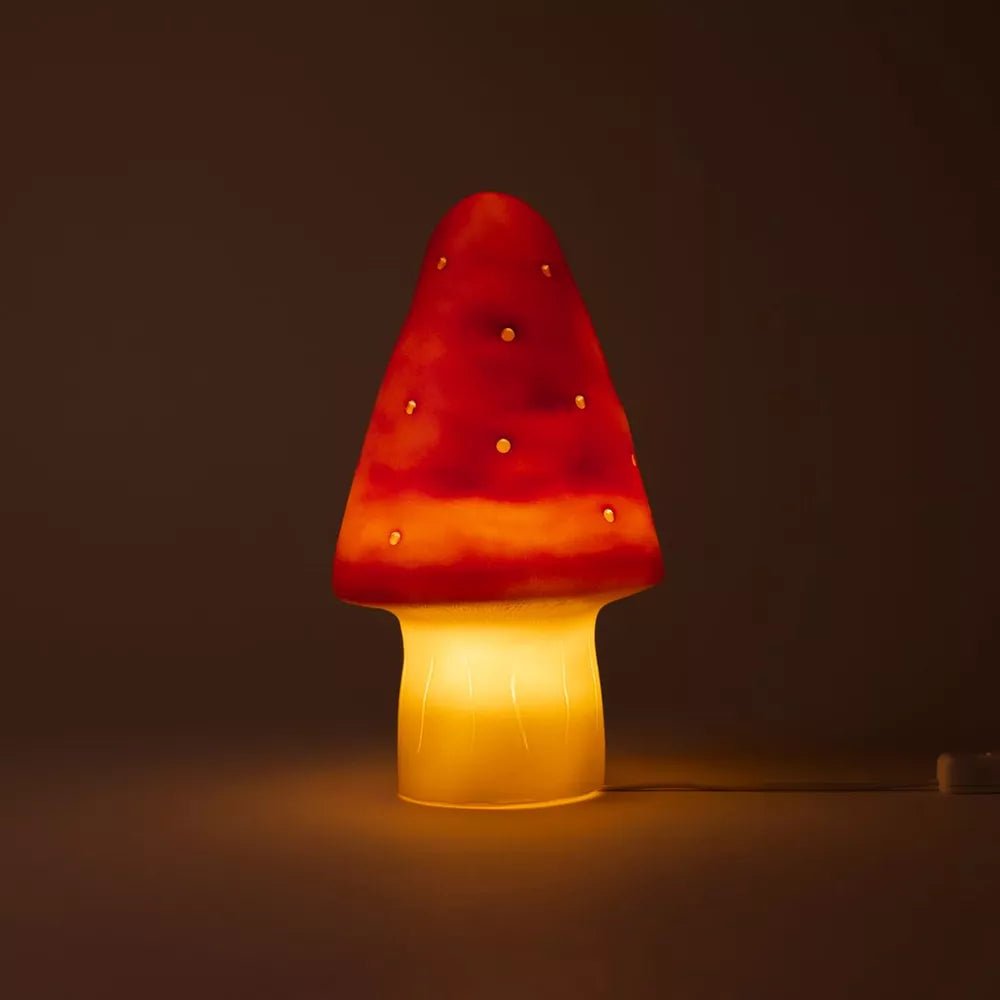 Egmont Toys - Egmont Toys - Paddenstoellamp Baksteenrood met Dimmer (15x28cm) - Playlaan