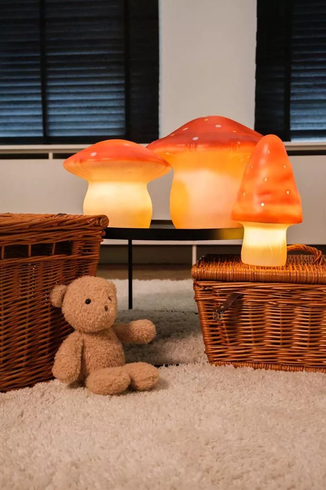 Egmont Toys - Egmont Toys - Paddenstoellamp Baksteenrood met Dimmer (29x30 cm) - Playlaan