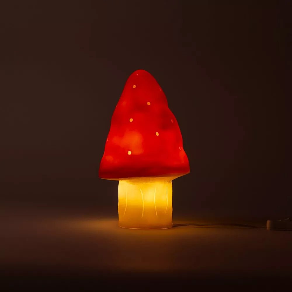Egmont Toys - Egmont Toys - Paddenstoellamp Rood met Dimmer (15x28cm) - Playlaan