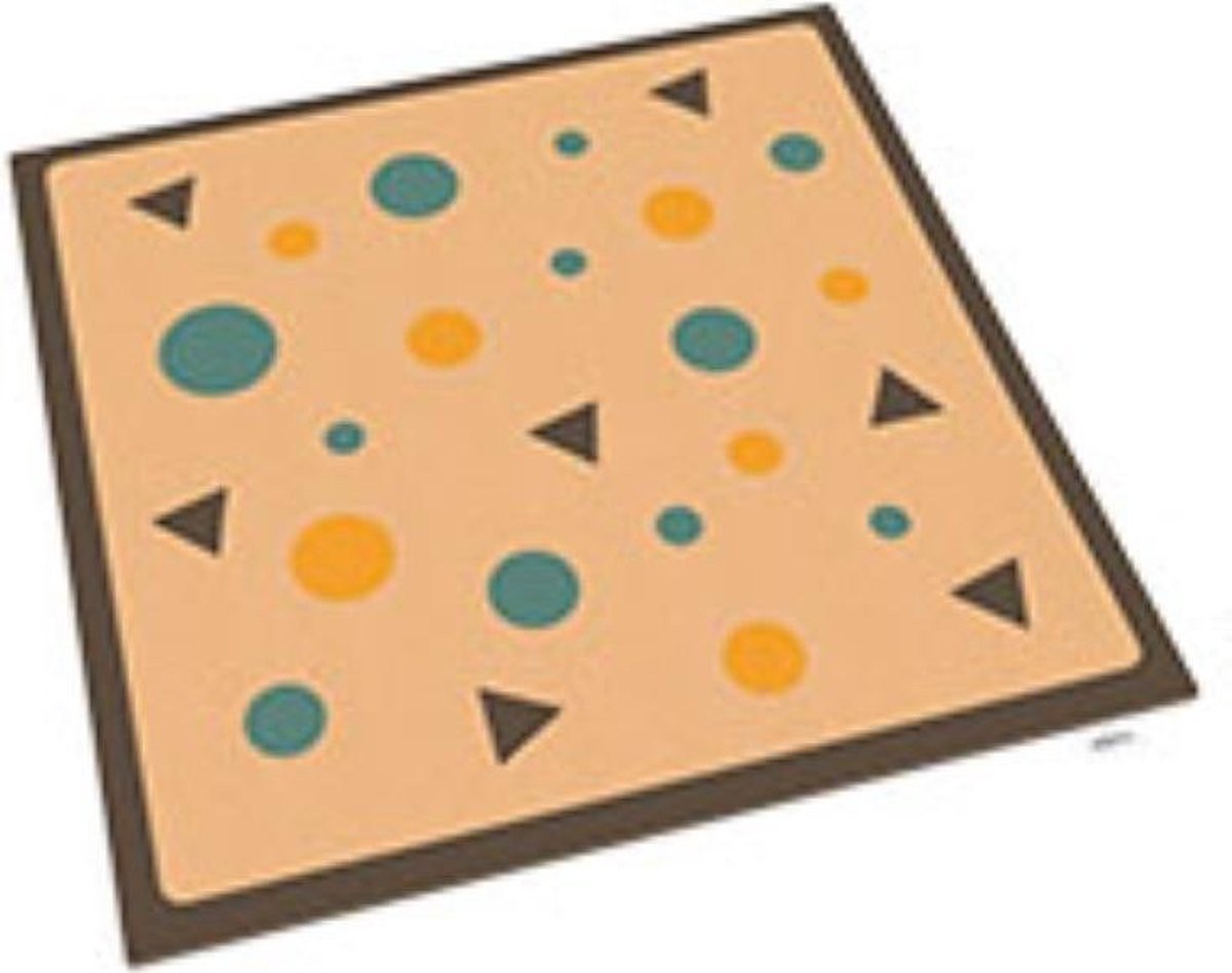 Elou - Elou - Kurk Speelmat Vormen (70x70cm) - Playlaan
