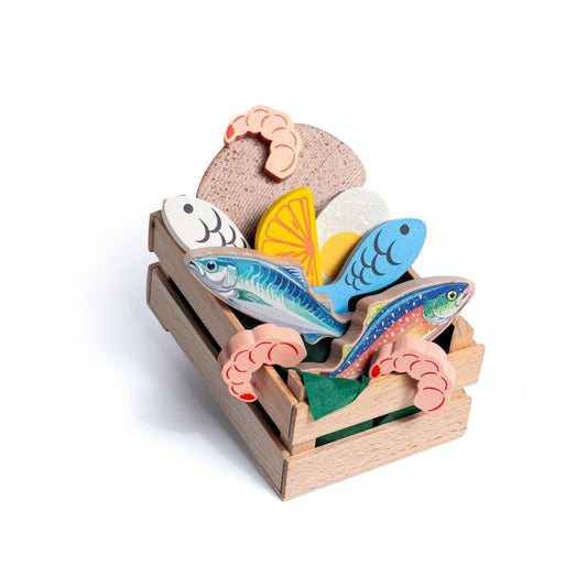 Erzi - Erzi - Houten vissen assorti klein - Playlaan