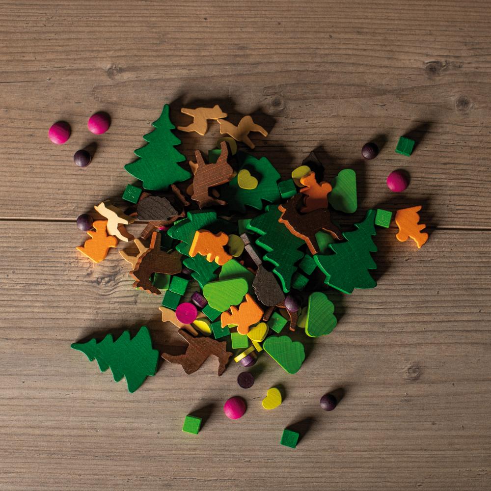 Erzi - Erzi - Mandalay Bos met houten figuren (102st) - Playlaan