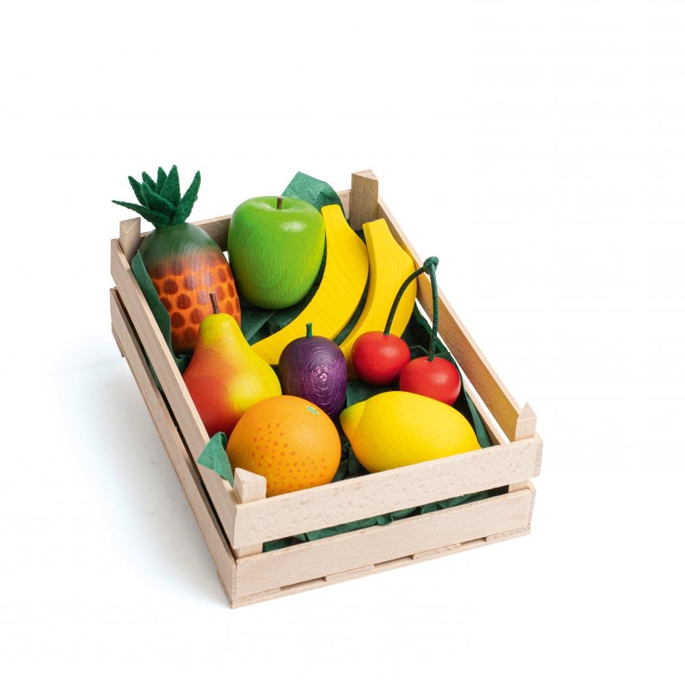 Erzi - Fruit set in kratje - assorti - Playlaan