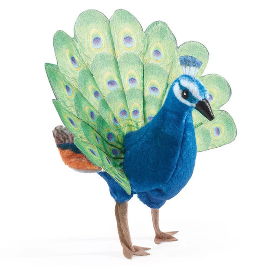 Folkmanis - Folkmanis - Vinger poppetje - Pauw mini - Playlaan