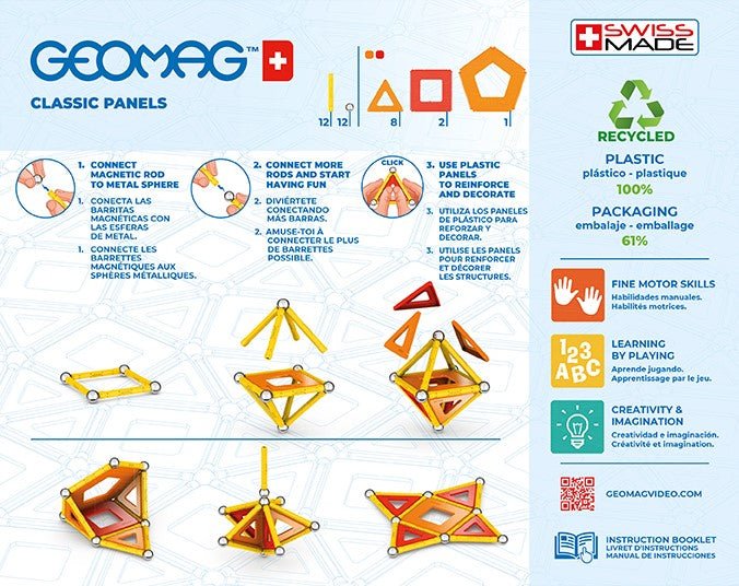 Geomag - Classic Panels Green Line 35 pcs - Playlaan