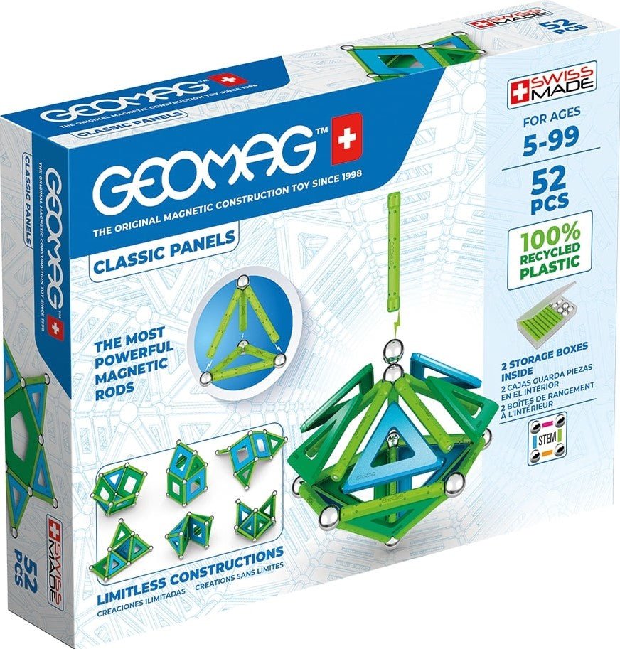 Geomag - Classic Panels Green Line 52 pcs - Playlaan