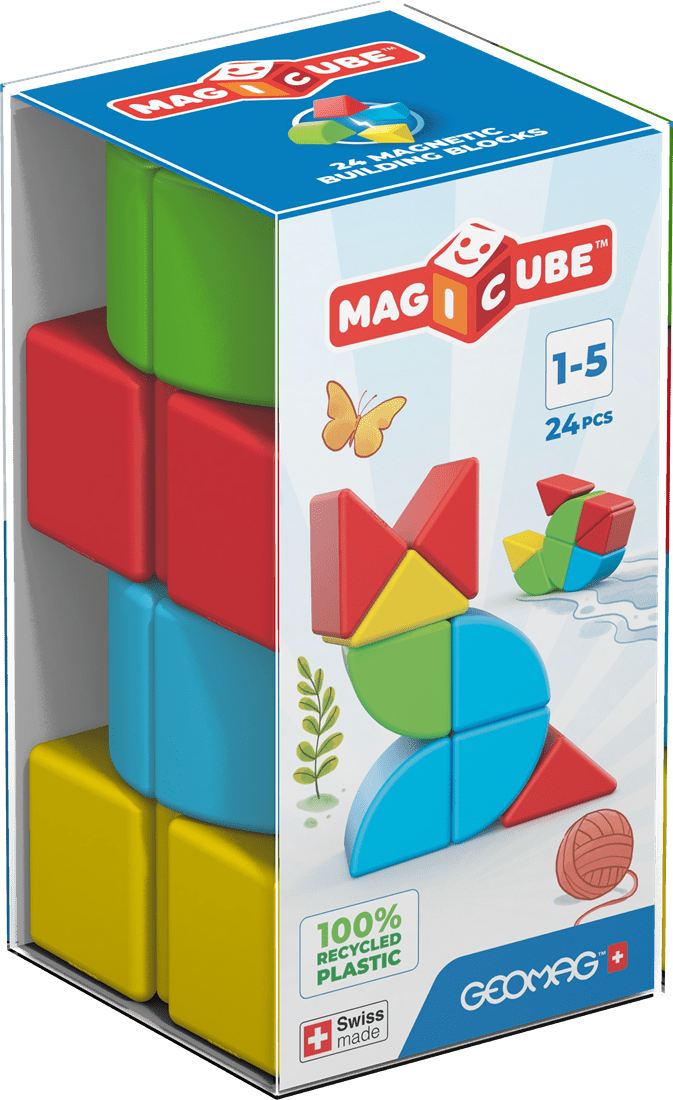 Geomag - Magicube Blocks Recycled Crystal 24 pcs - Playlaan