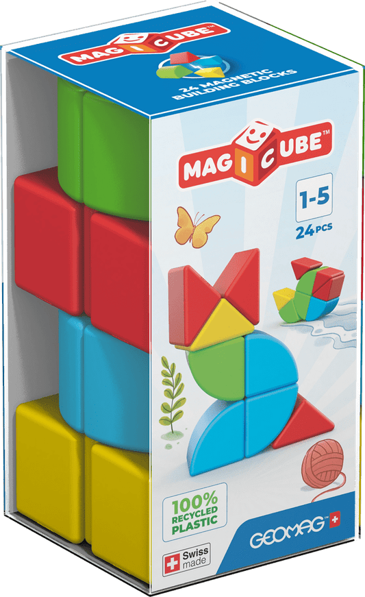 Geomag - Magicube Blocks Recycled Crystal 24 pcs - Playlaan