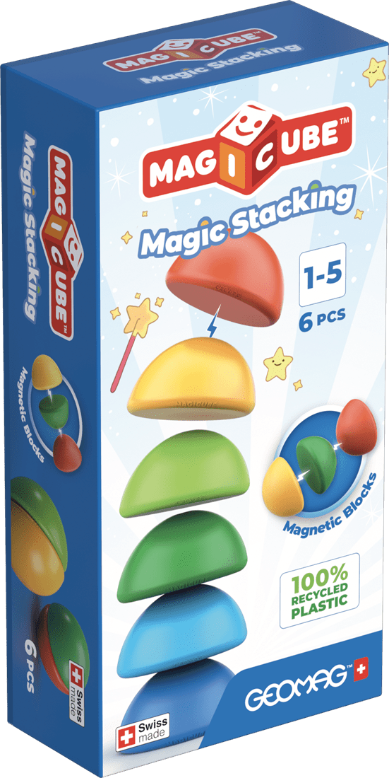 Geomag - Magicube Blokken - Gerecycled Stapelbaar 6st – Playlaan