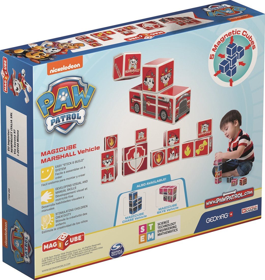 Geomag - MagiCube Paw Patrol Marshall Fire Truck - 5st - Playlaan