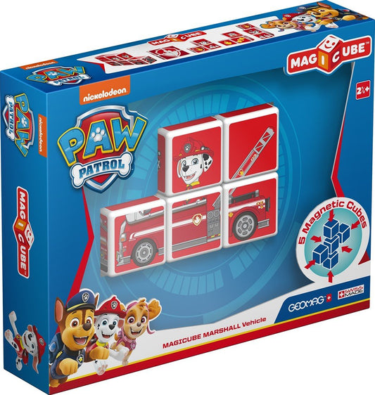 Geomag - MagiCube Paw Patrol Marshall Fire Truck - 5st - Playlaan