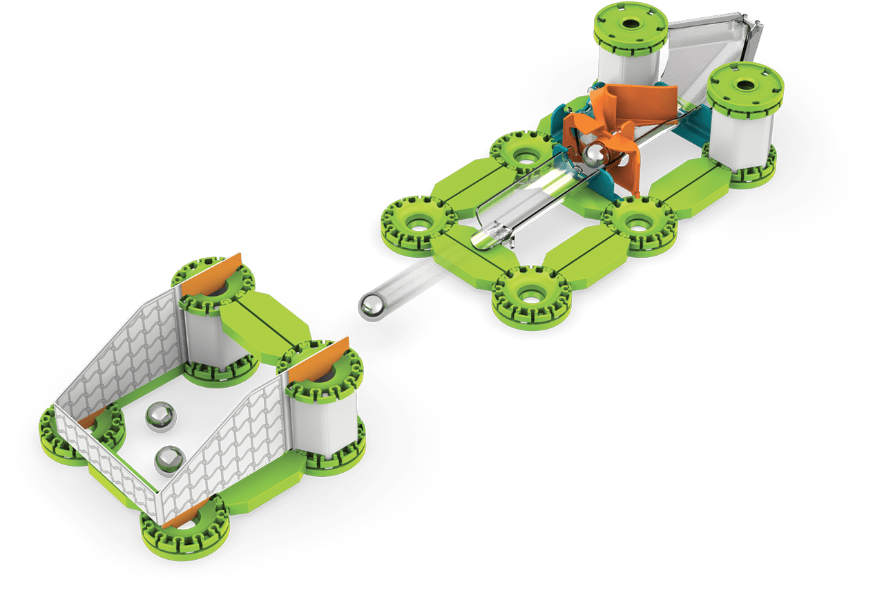 Geomag - Mechanics Recycled Challenge Goal! 96 pcs - Playlaan