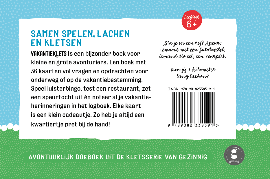 Gezinnig - Vakantieklets editie 1 - Playlaan