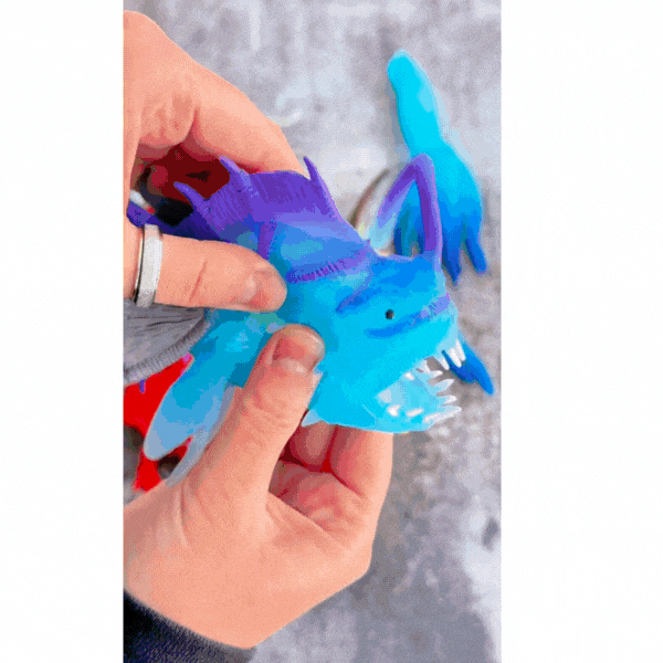 Rex London - Glow-in-the-dark squishy knijpspeeltje - Hengelvis