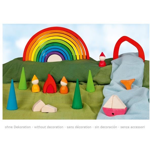 Goki - Goki Evolution Houten Regenboog Bouwblokken - Playlaan