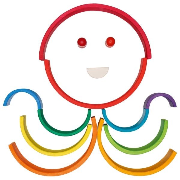 Goki - Goki Evolution Houten Regenboog Bouwblokken - Playlaan