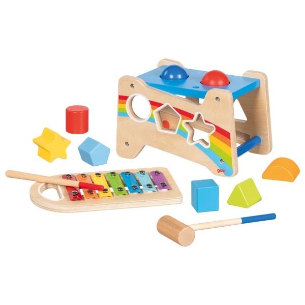 Goki - Goki - Houten Hamerbank met Xylofoon - Playlaan