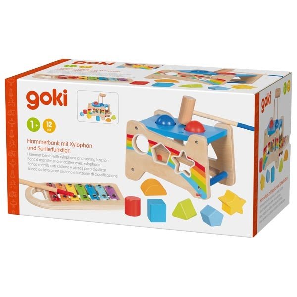 Goki - Goki - Houten Hamerbank met Xylofoon - Playlaan