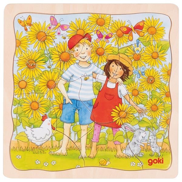 Goki - Goki - Zonnebloemen puzzel - Playlaan