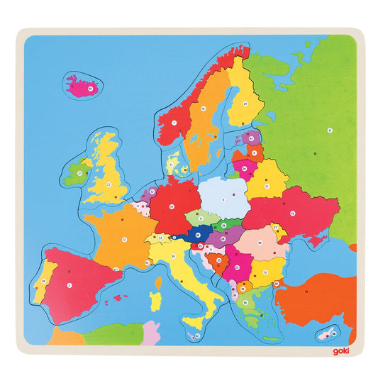 Goki - Houten Puzzel Europa - Playlaan