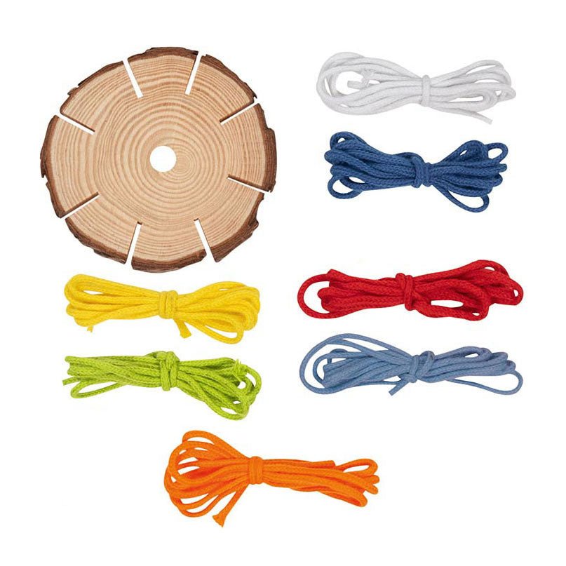 Goki - Houten Vlecht Disc Armbanden Maken Knutselset - Playlaan