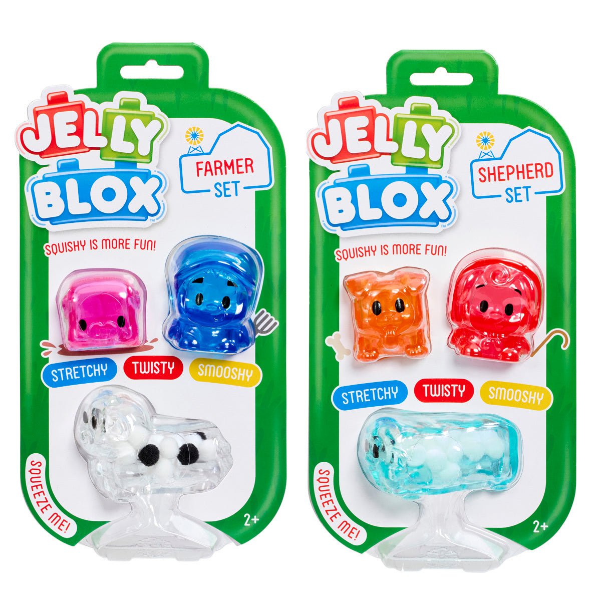 Goliath - Jelly Blox - Sensorische blokken Farm Friends Assorti 3st - Goliath - Playlaan