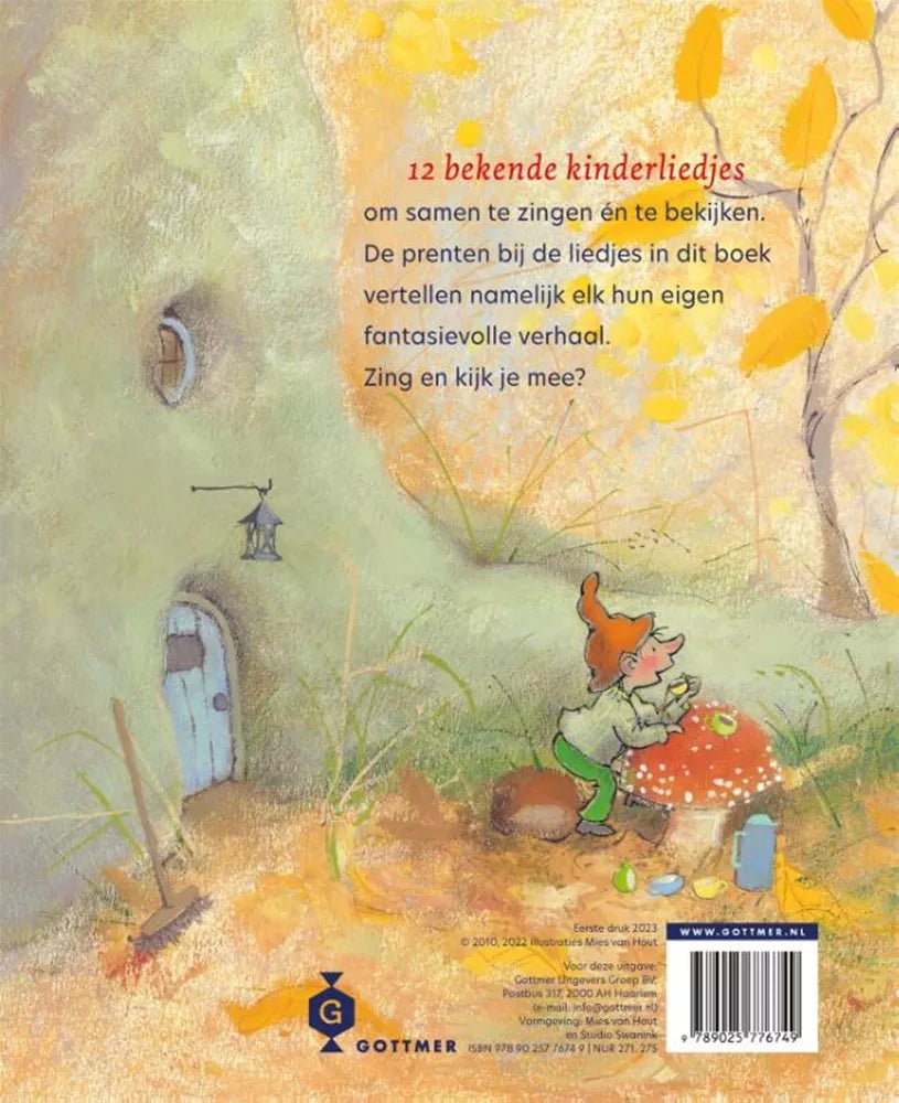 Gottmer - Gottmer - Op een Grote Paddenstoel – Kartonboekje - Playlaan