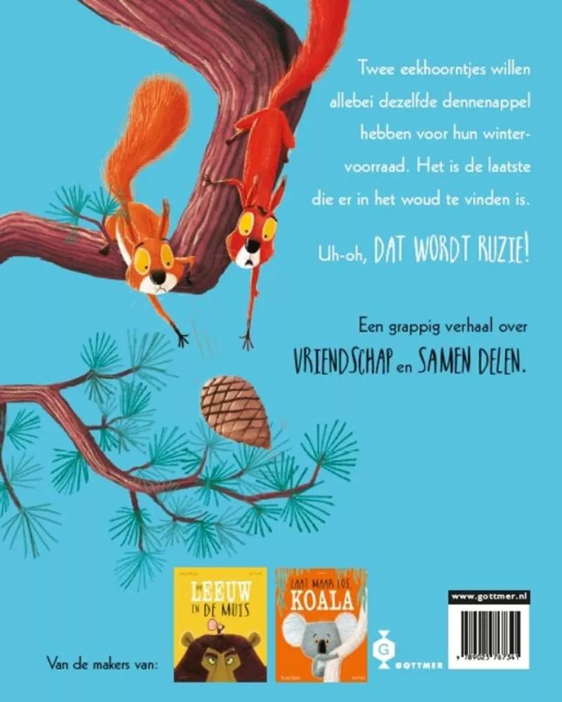 Gottmer - Gottmer - Twee Vechtende Eekhoorntjes – Prentenboek - Playlaan