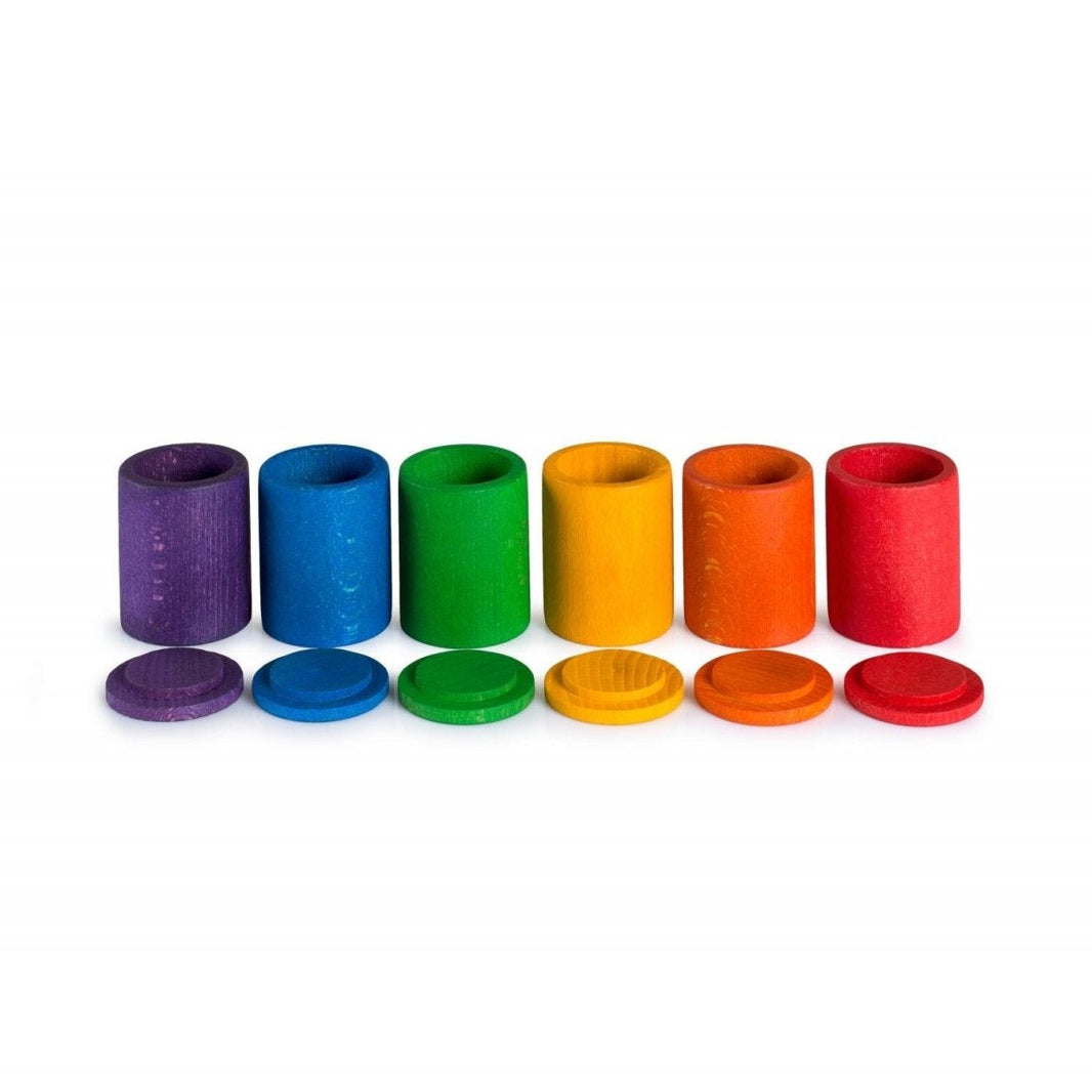 Grapat - Coloured cups with lid - Playlaan