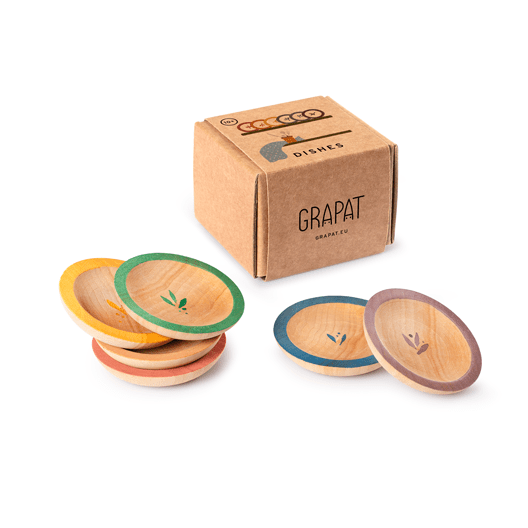 Grapat - Grapat - Houten Bordjes (6st) - Playlaan