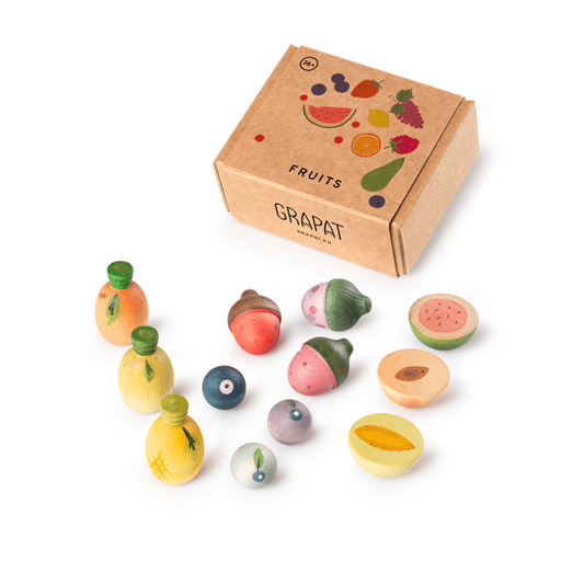 Grapat - Grapat - Houten Fruit (12st) - Playlaan