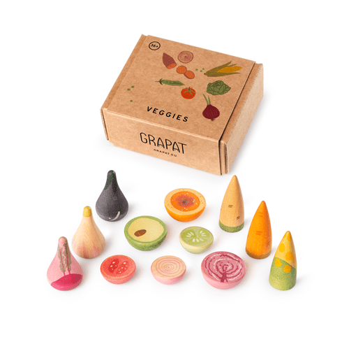 Grapat - Grapat - Houten Groenten (12st) - Playlaan
