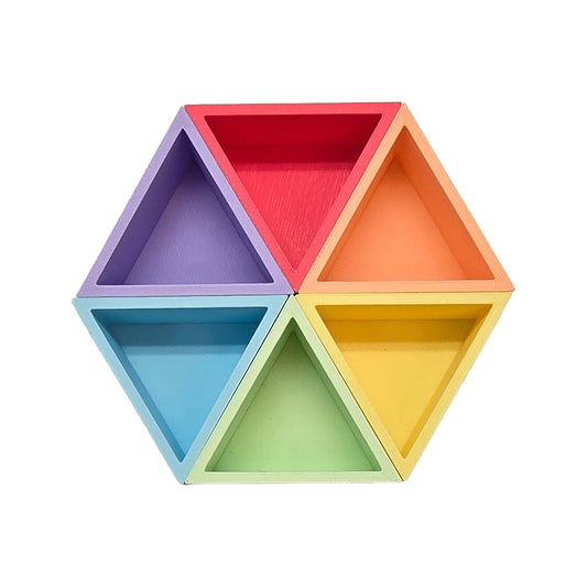 Grennn - Grennn - Pastel driehoek set (6st) - Mandigo - Playlaan