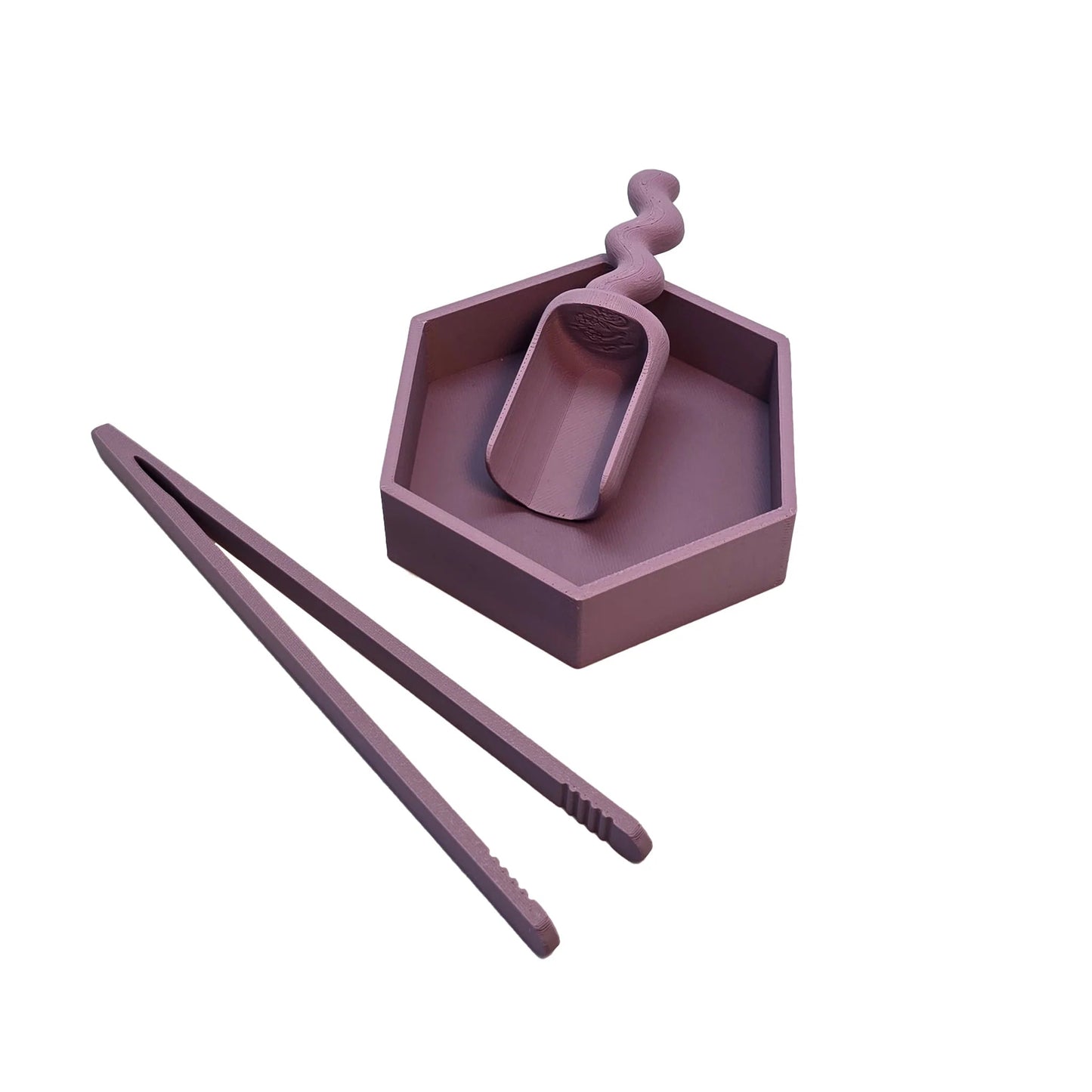 Grennn - Grennn - Speelset 3st - Pincet, speelbakje, schepje - Classic paars - Playlaan