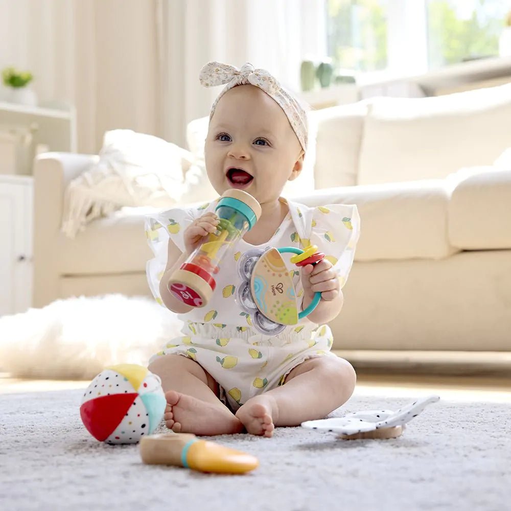Hape - Hape - Baby sensorische ontwikkelset 5 - in - 1 - Playlaan