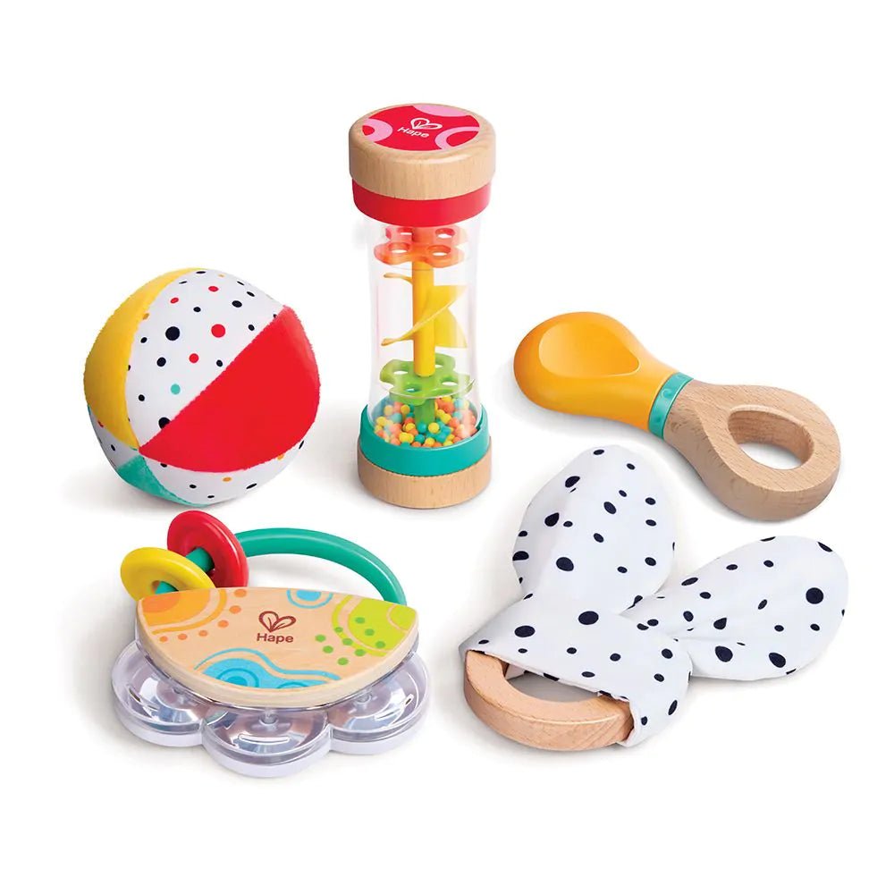 Hape - Hape - Baby sensorische ontwikkelset 5 - in - 1 - Playlaan