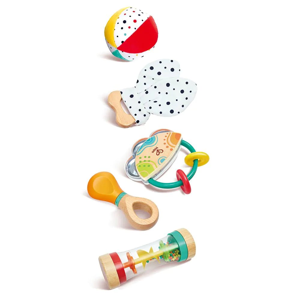 Hape - Hape - Baby sensorische ontwikkelset 5 - in - 1 - Playlaan