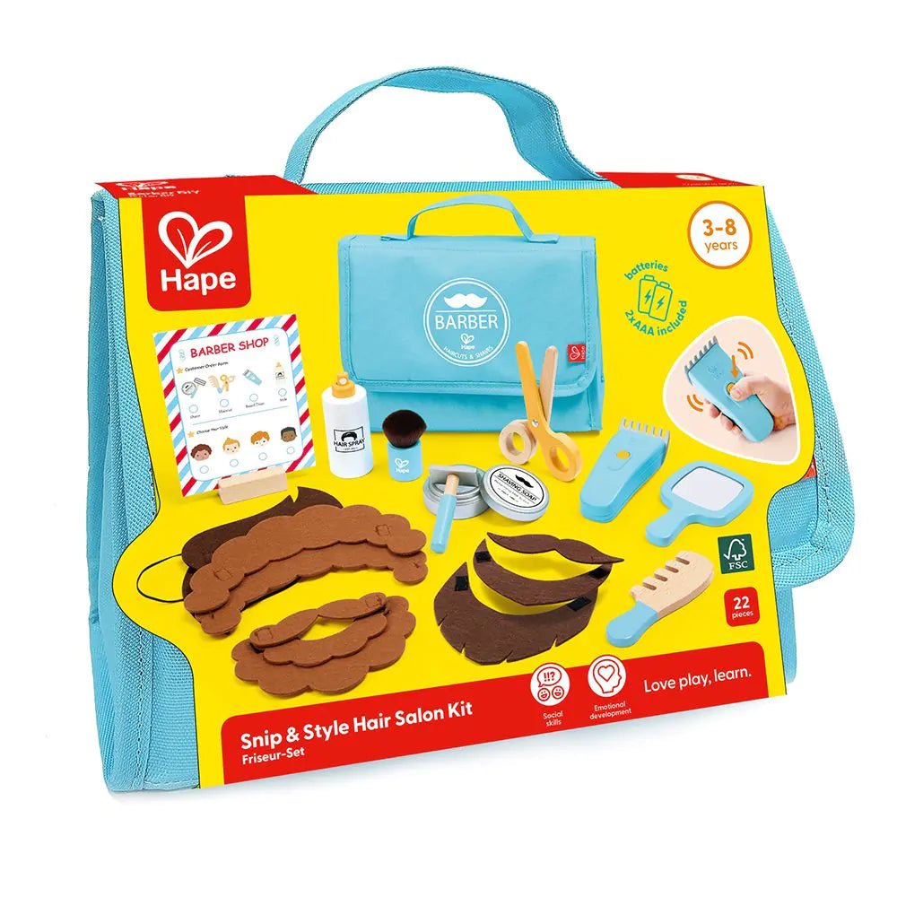 Hape - Hape - Barbershop speelset voor kinderen - Snip & Style - Playlaan