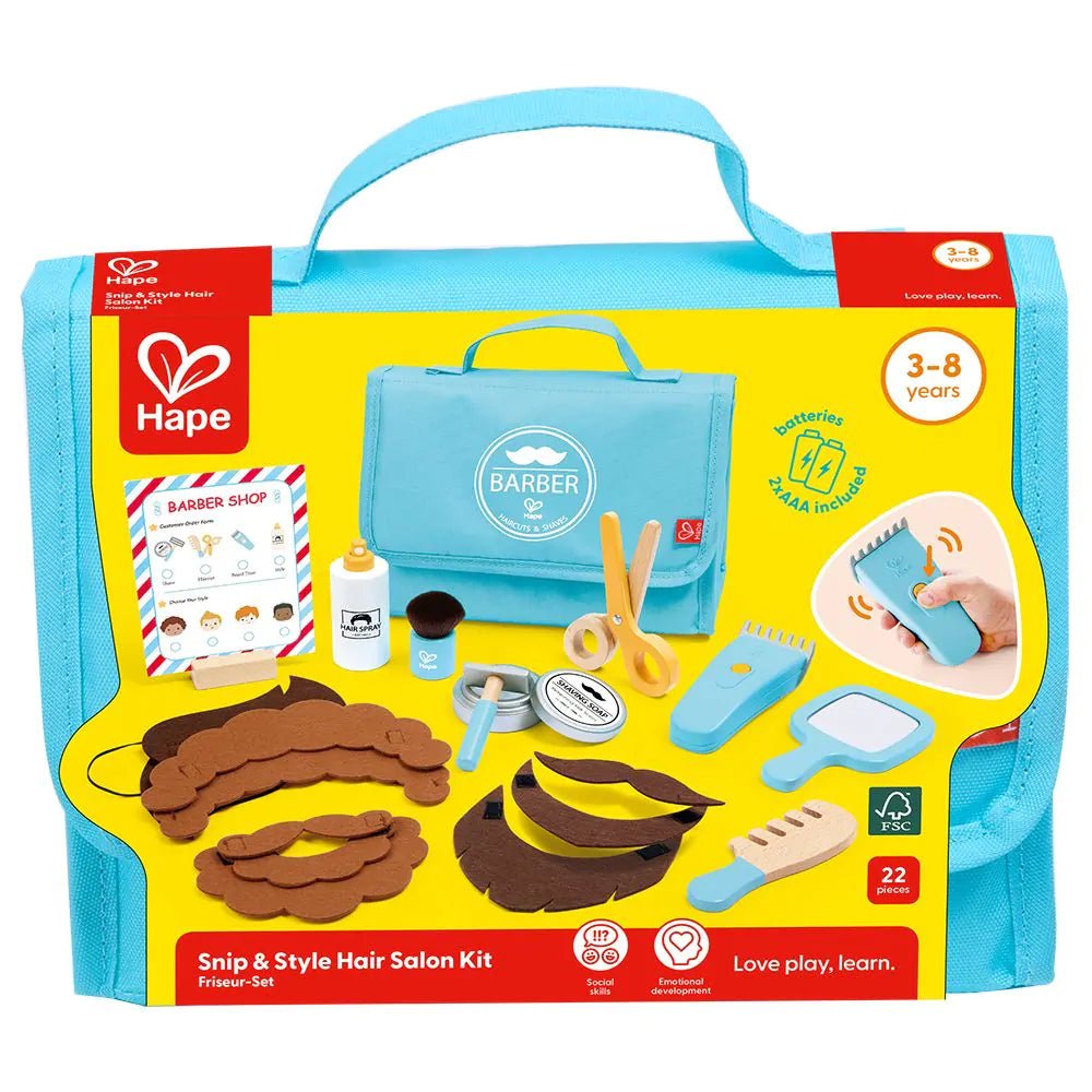 Hape - Hape - Barbershop speelset voor kinderen - Snip & Style - Playlaan